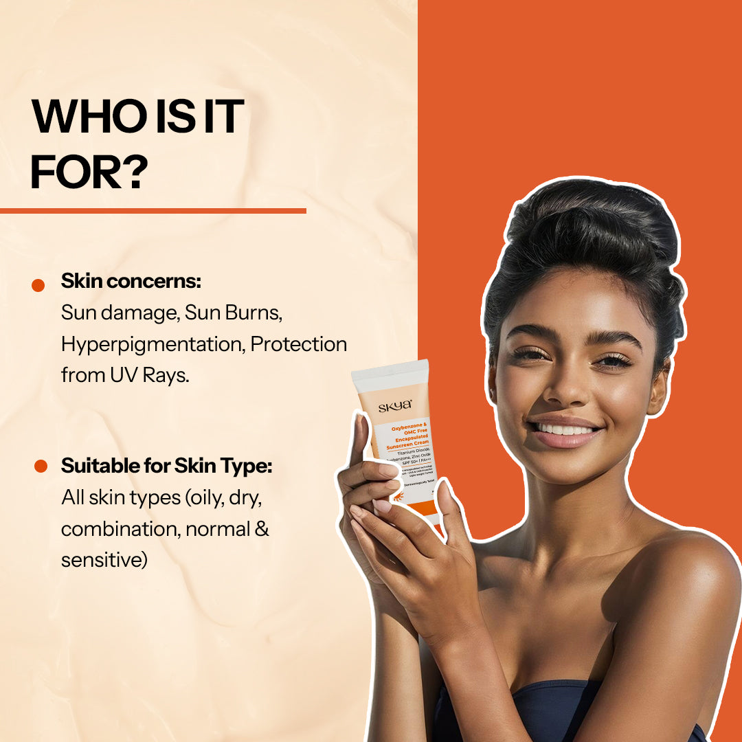 Skya Oxybenzone & Omc Free Encapsulated Sunscreen Cream