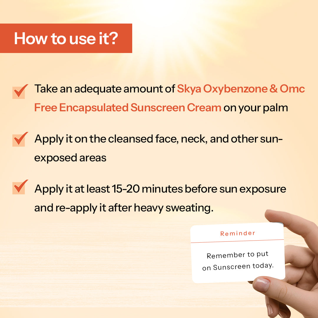 Skya Oxybenzone & Omc Free Encapsulated Sunscreen Cream