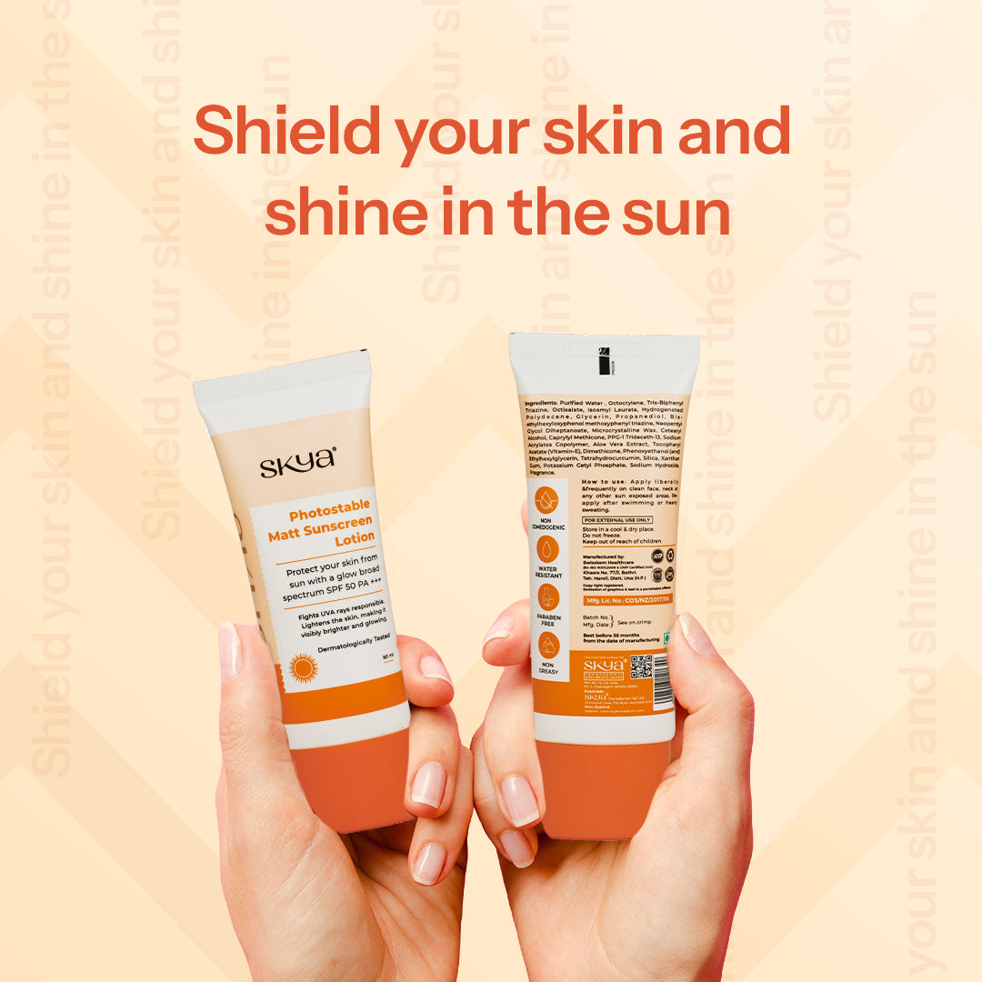 Skya Photostable Matt Sunscreen Lotion